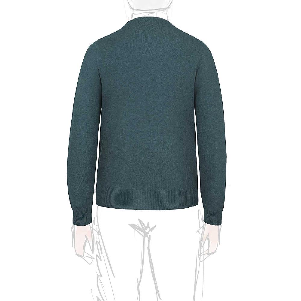 Rubinacci Girocollo in cashmere verde Hotsell