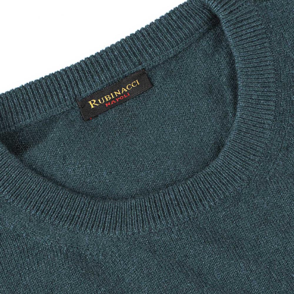 Rubinacci Girocollo in cashmere verde Hotsell