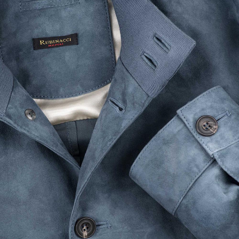 Rubinacci Bomber in camoscio avion Moda