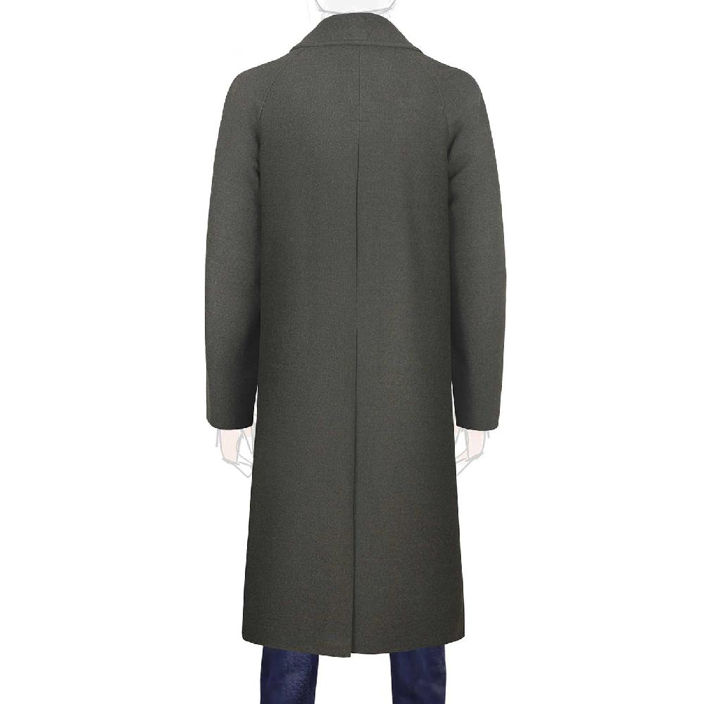 Rubinacci Cappotto raglan in lana skyfall verde In Linea